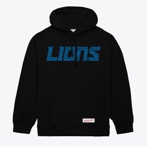 Mitchell & Ness Black and Blue Lions Hoodie